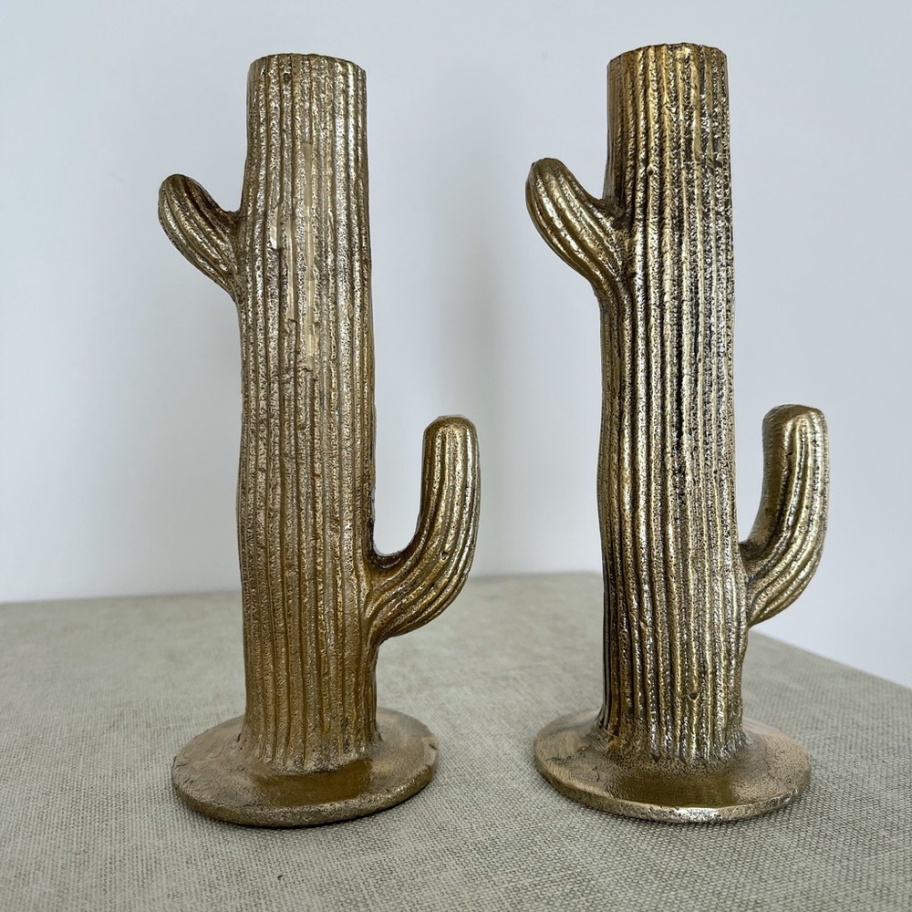 Urban Outfitters Cacti Candle Holders - Pair